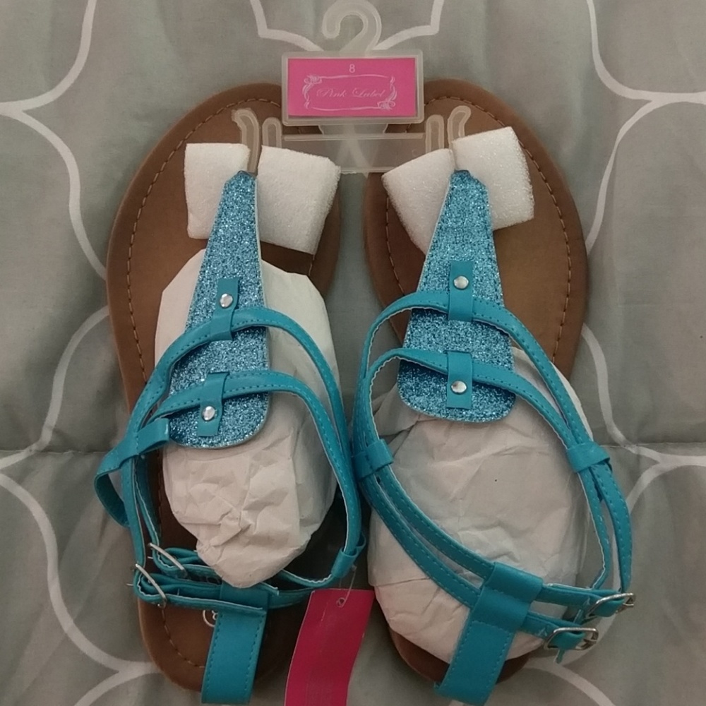 Turquoise sandals